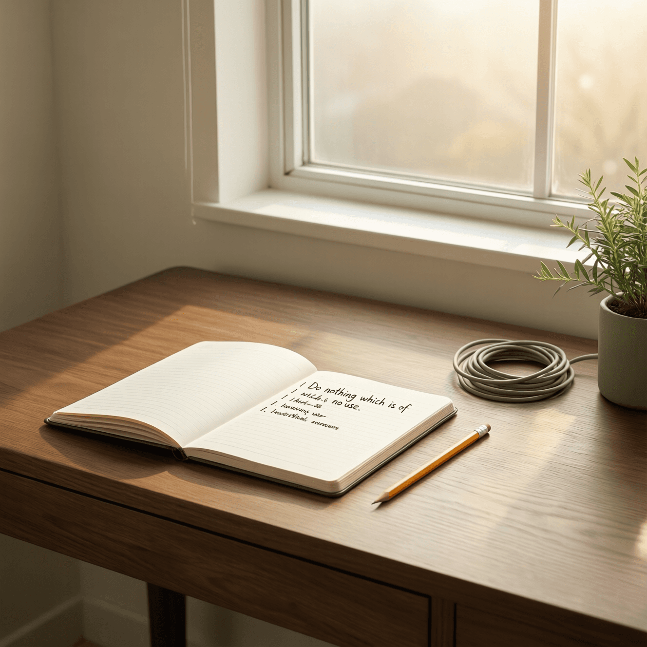 Do nothing which is of no use.