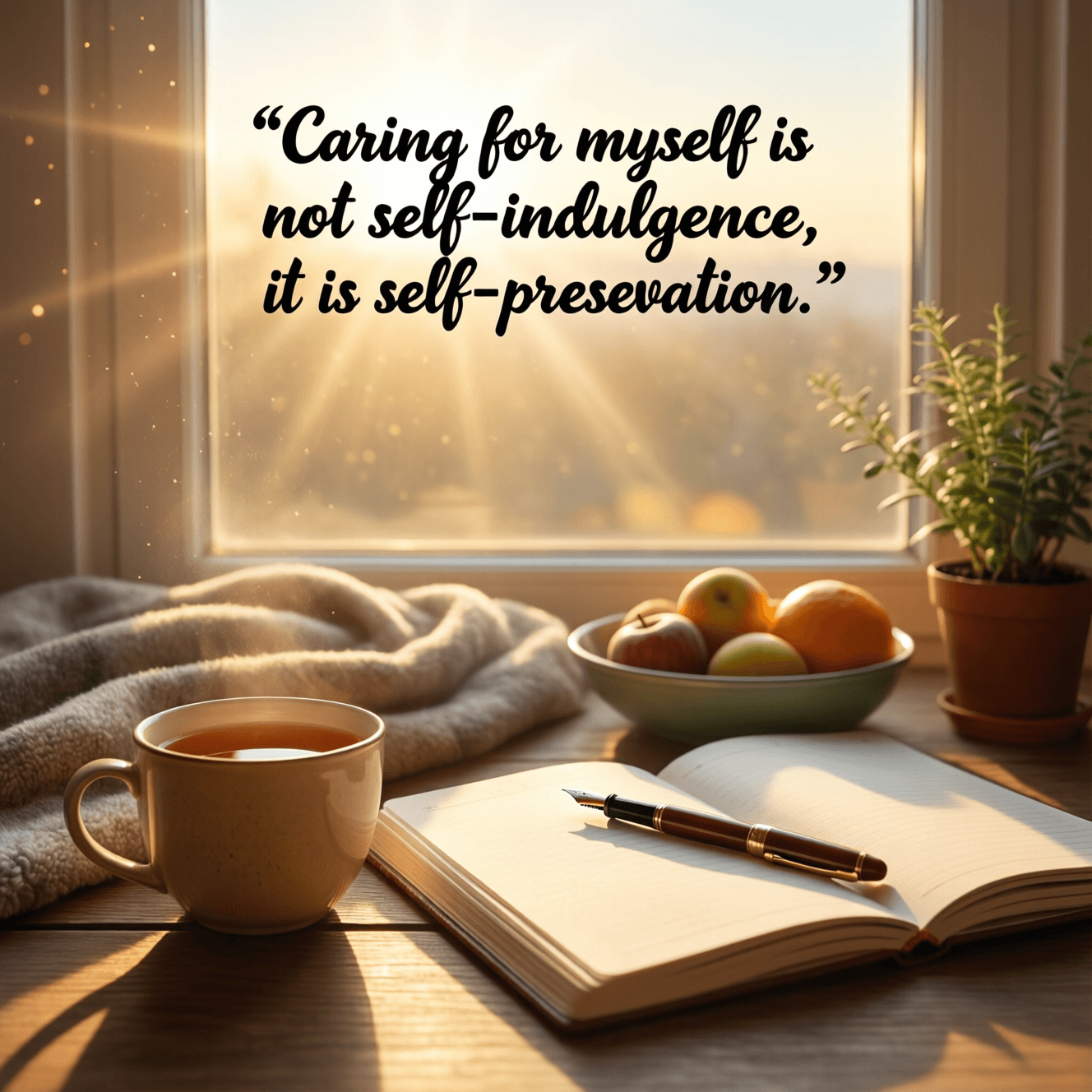 Caring for myself is not self-indulgence, it is self-preservation. — Audre Lorde