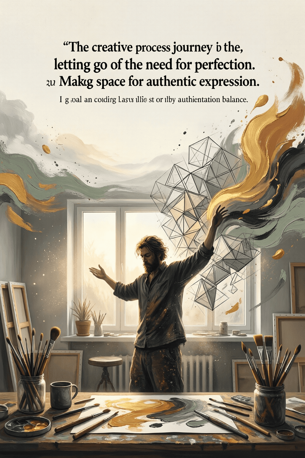 在放下完美中抵达真实表达 创作过程是一段放下对完美需求的旅程,从而为表达的真实腾出空间。——里克·鲁宾