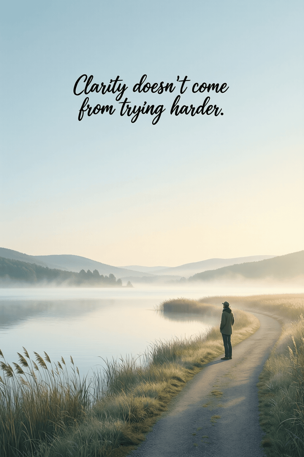 Why Clarity Emerges When Striving Relaxes