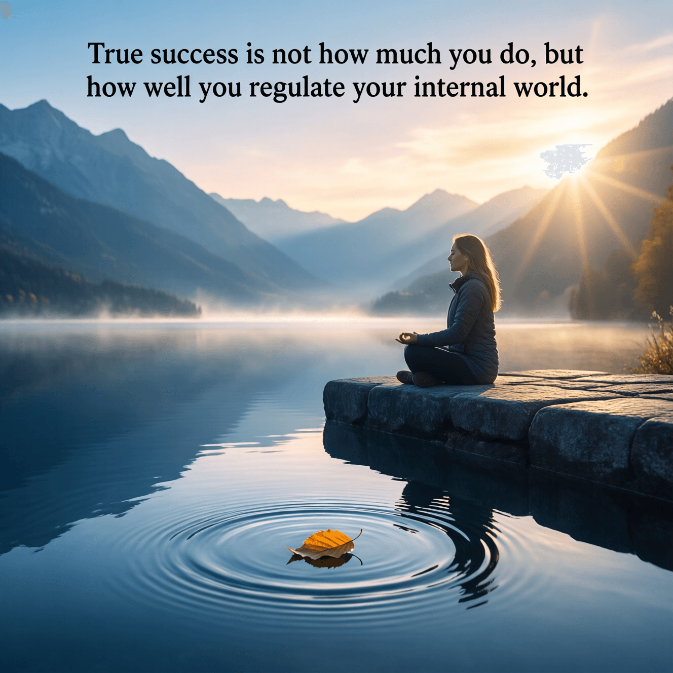 True success is not how much you do, but how well you regulate your internal world. — Unknown