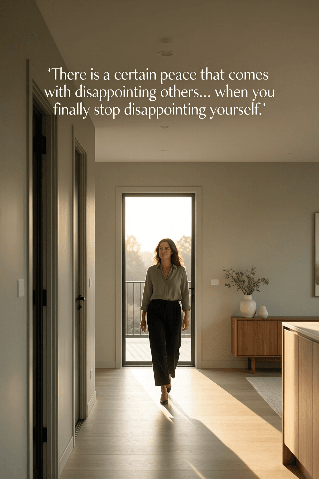 The Peace Found in Self-Honoring Choices There is a certain peace that comes with disappointing others… when you finally stop disappointing y