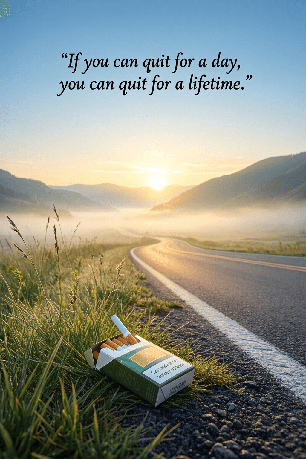 One Day of Courage, a Lifetime of Change If you can quit for a day, you can quit for a lifetime. — Benjamin Alire Sáenz