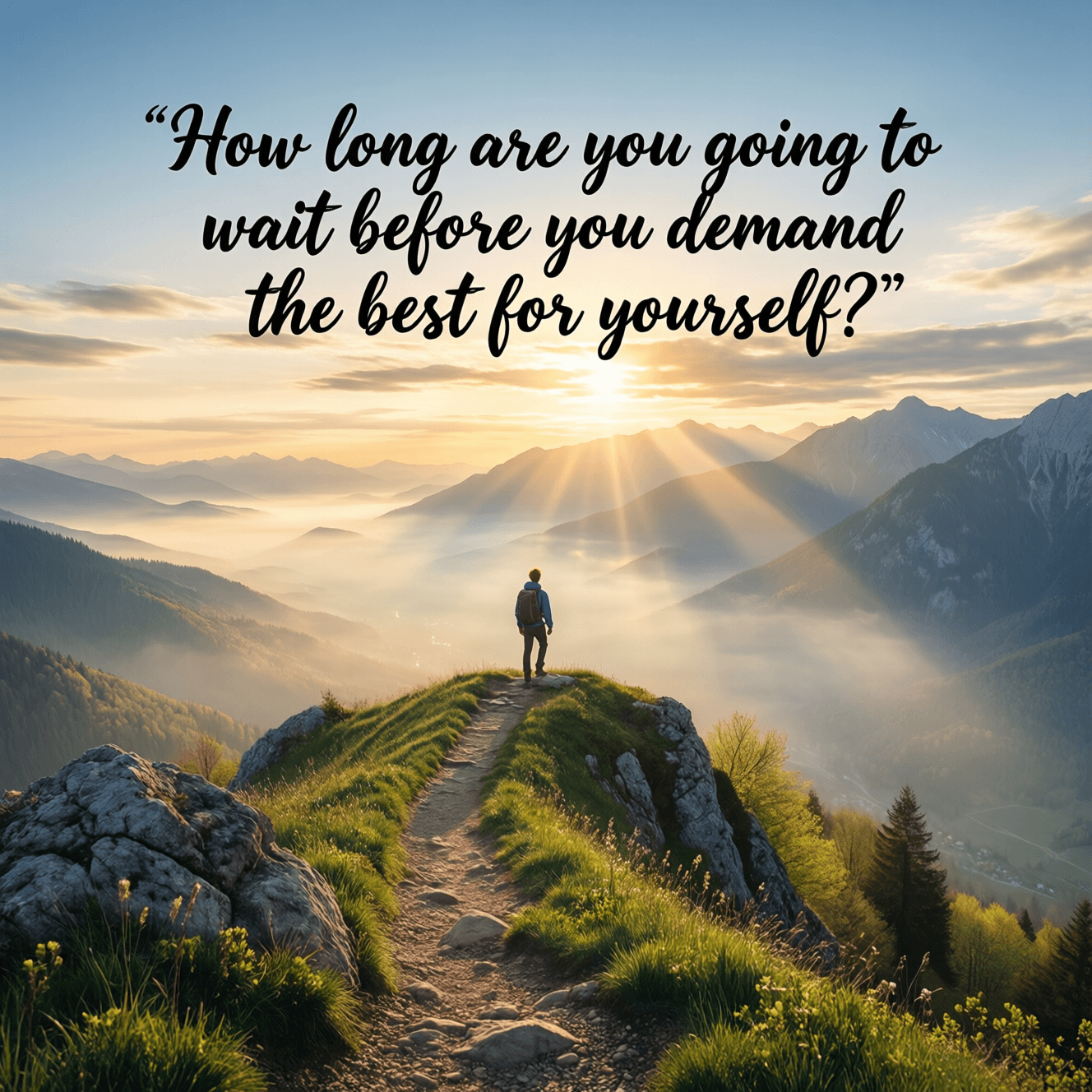 How long are you going to wait before you demand the best for yourself? — Epictetus