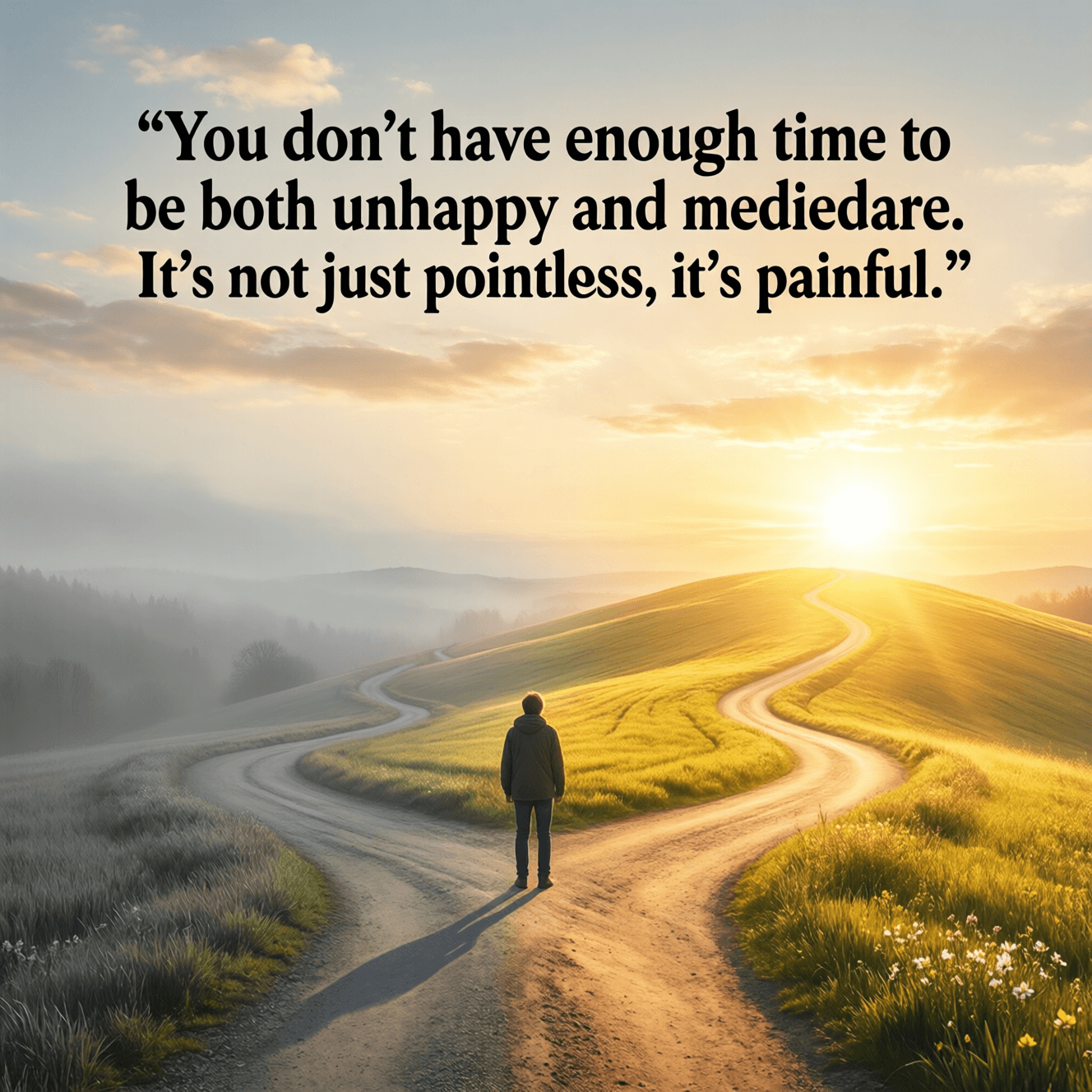 你没有足够的时间既不快乐又平庸。这不仅毫无意义,而且很痛苦。——塞思·戈丁