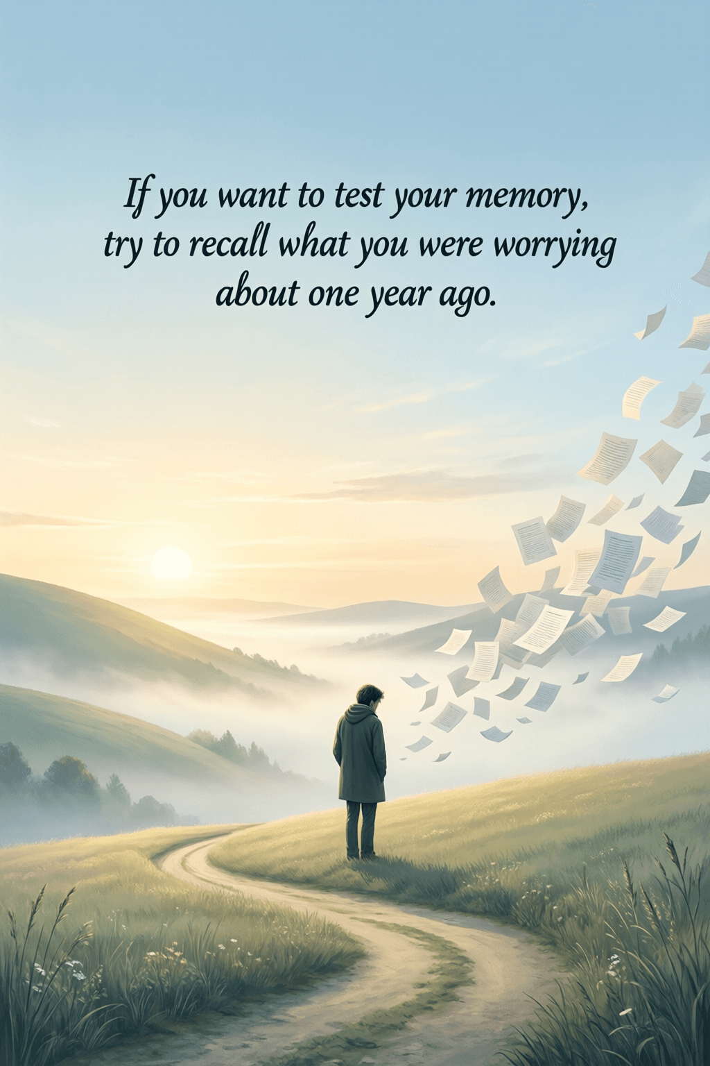 Yesterday’s Worries Rarely Deserve Today’s Mind If you want to test your memory, try to recall what you were worrying about one year ago. — E. Josep