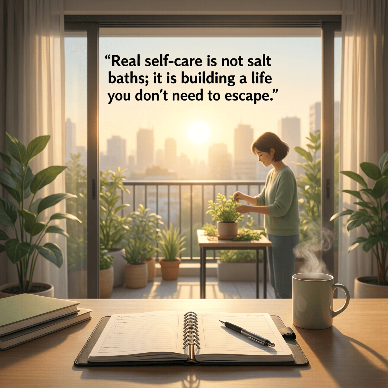 Real self-care is not salt baths; it is building a life you don't need to escape. — Brianna Wiest