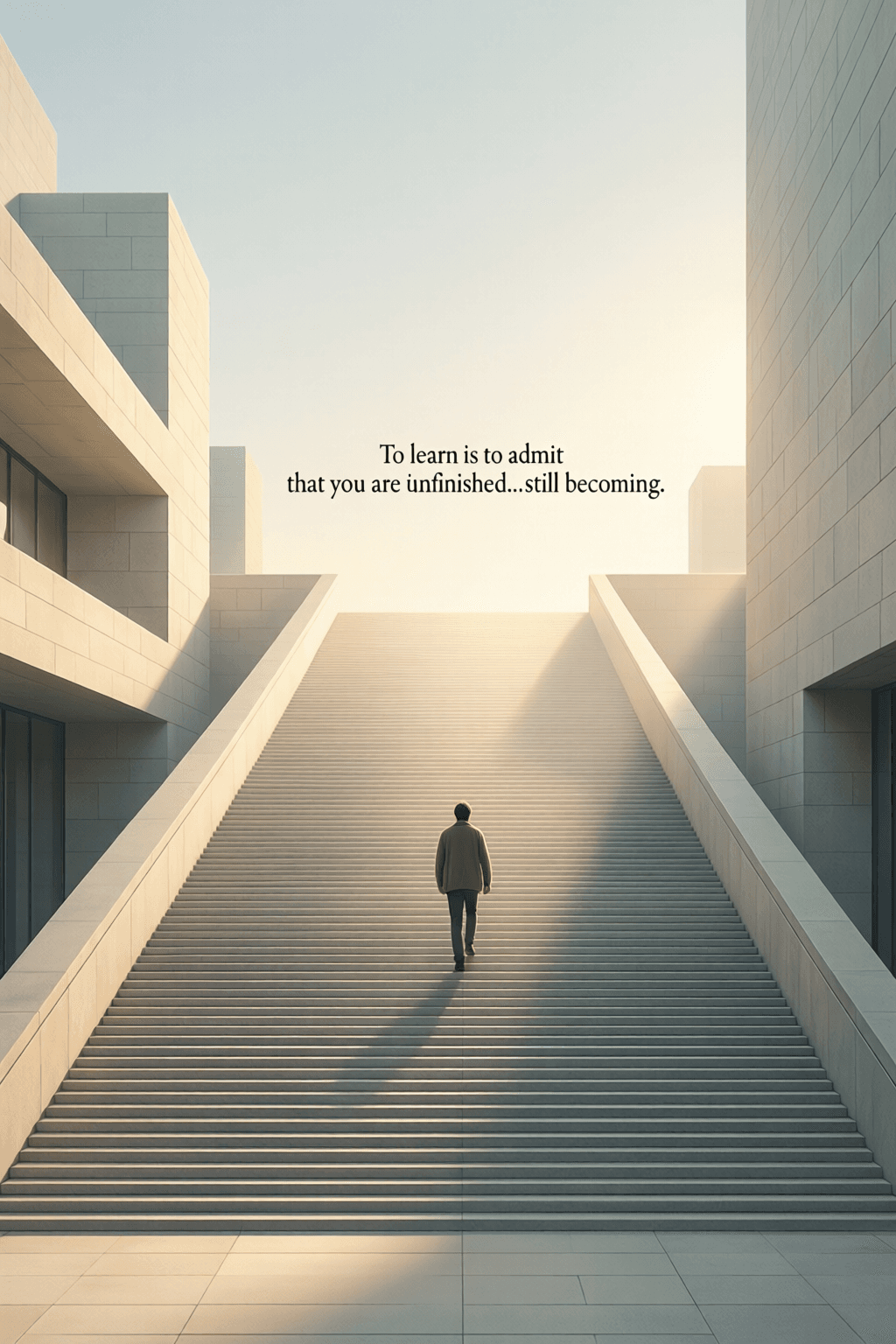 Learning Begins with the Courage to Be Unfinished To learn is to admit that you are unfinished, and there is a quiet, profound power in acknowledging