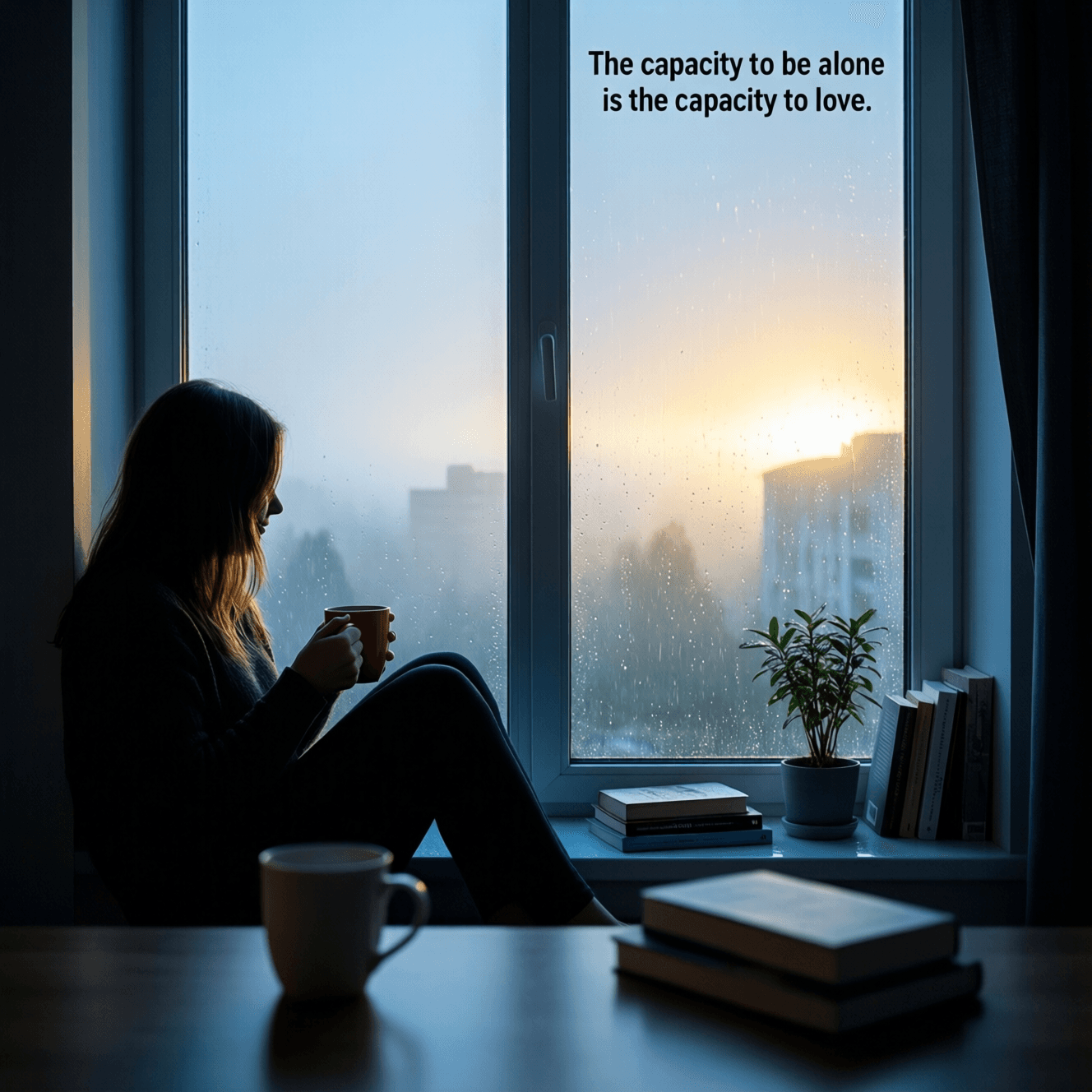 The capacity to be alone is the capacity to love. — Bell Hooks