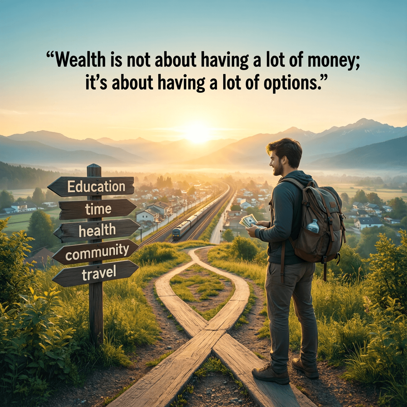 Wealth is not about having a lot of money; it's about having a lot of options. — Chris Rock