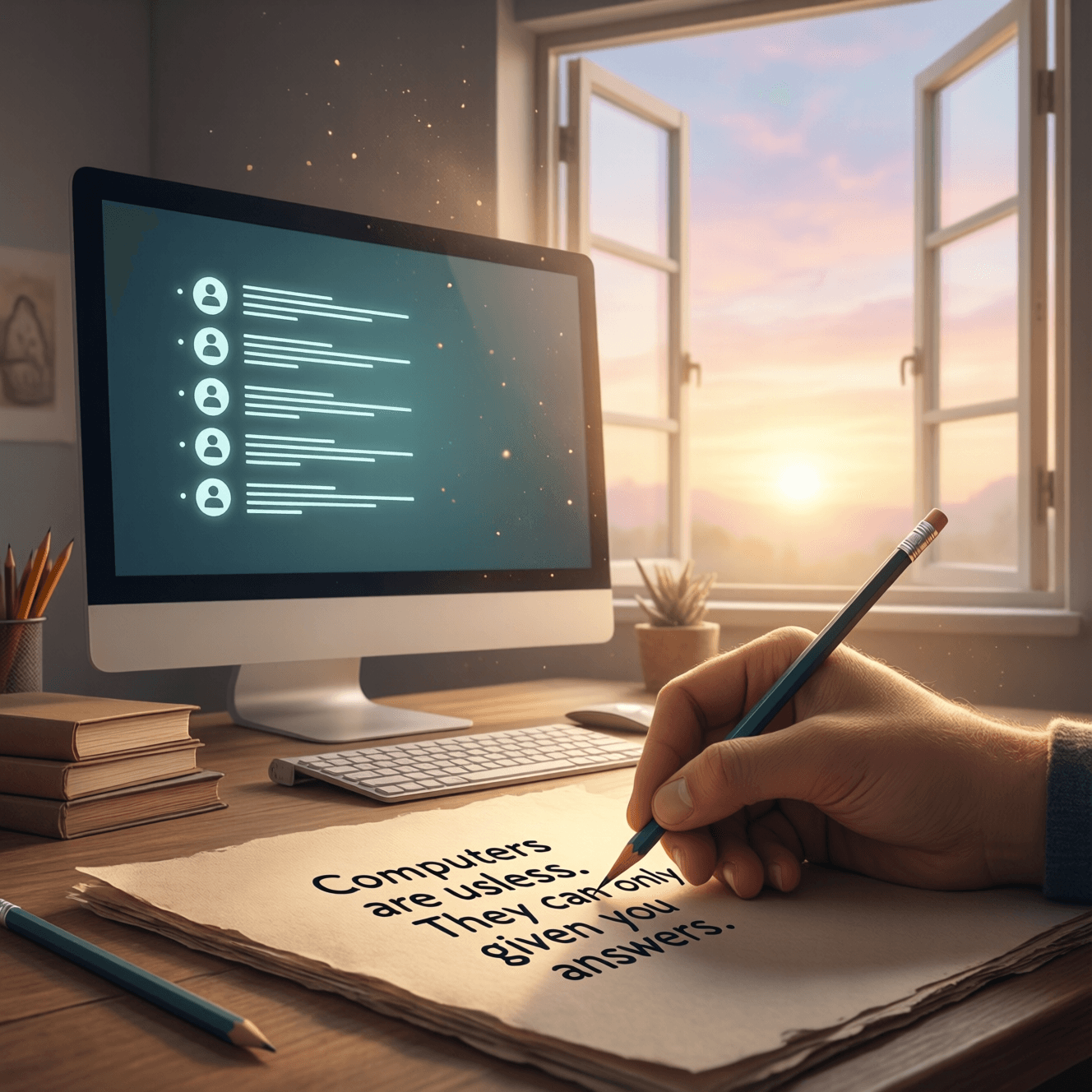 计算机是无用的。它们只能给你答案。——巴勃罗·毕加索