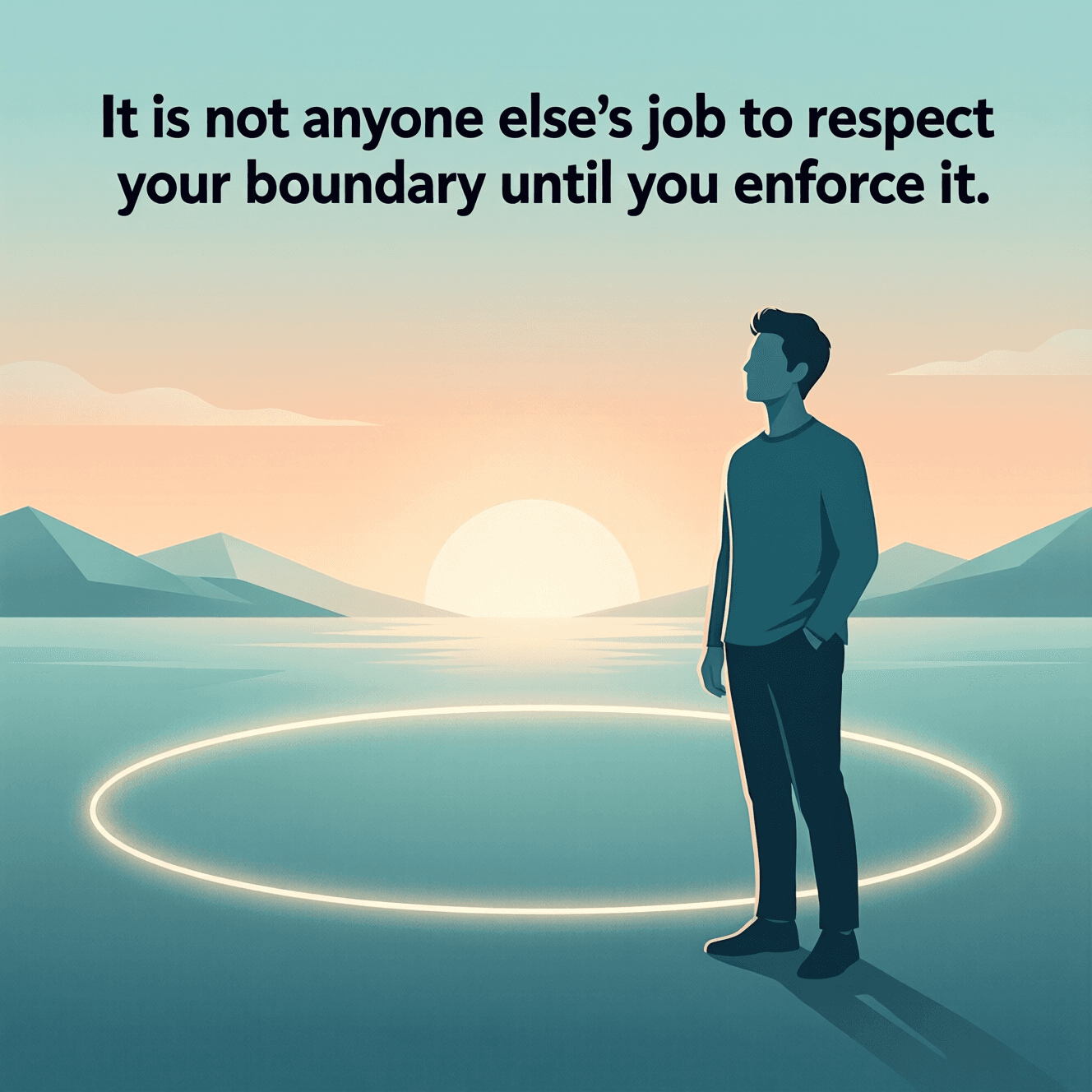 It is not anyone else's job to respect your boundary until you enforce it. — Nedra Glover Tawwab