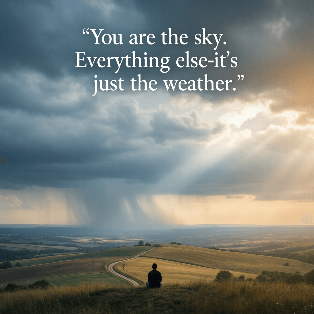 You are the sky. Everything else—it’s just the weather. — Pema Chödrön