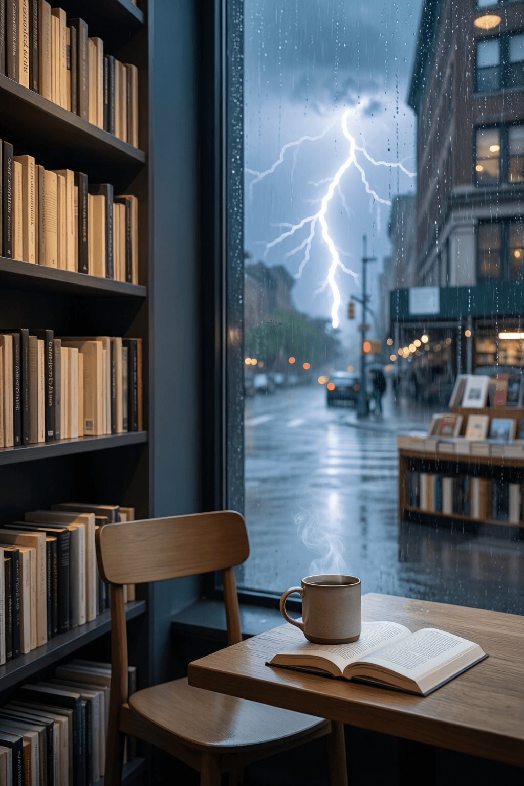 I like canceled plans. And empty bookstores. I like rainy days and thunderstorms. And quiet coffee shops. — Joe Brainard