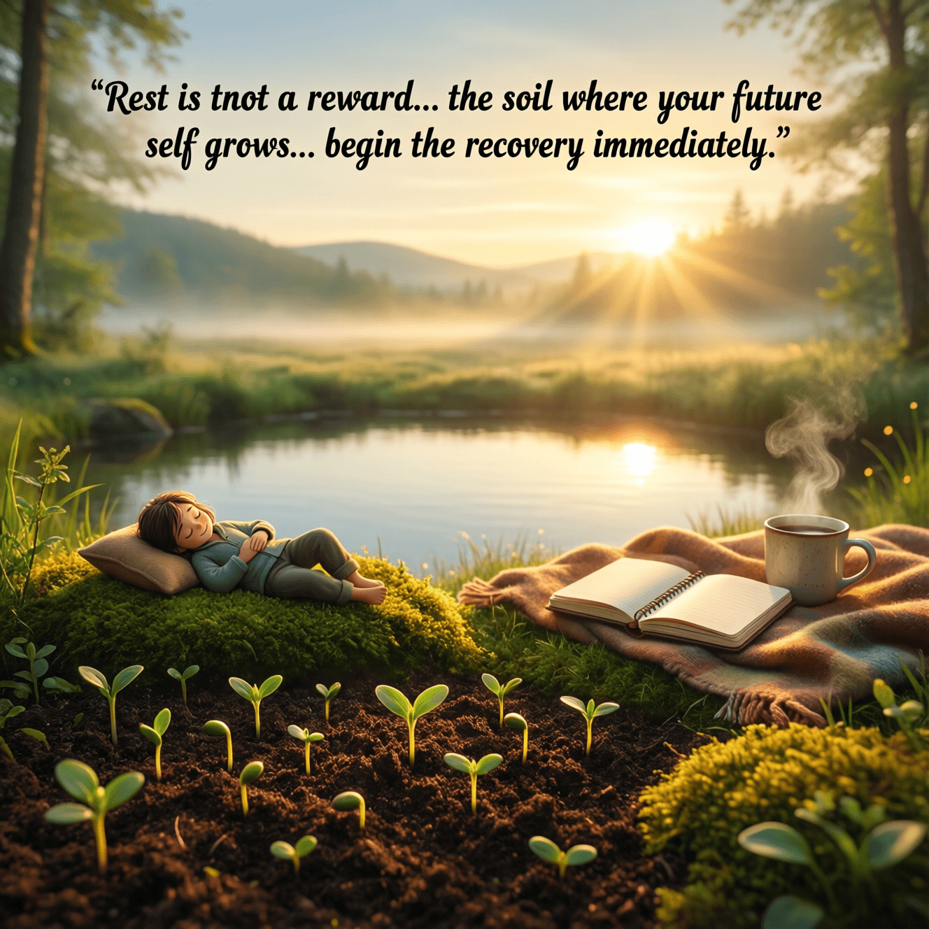 Rest is not a reward for your work. It is the soil where your future self grows. Stop running on empty and begin the recovery immediately. — Unknown