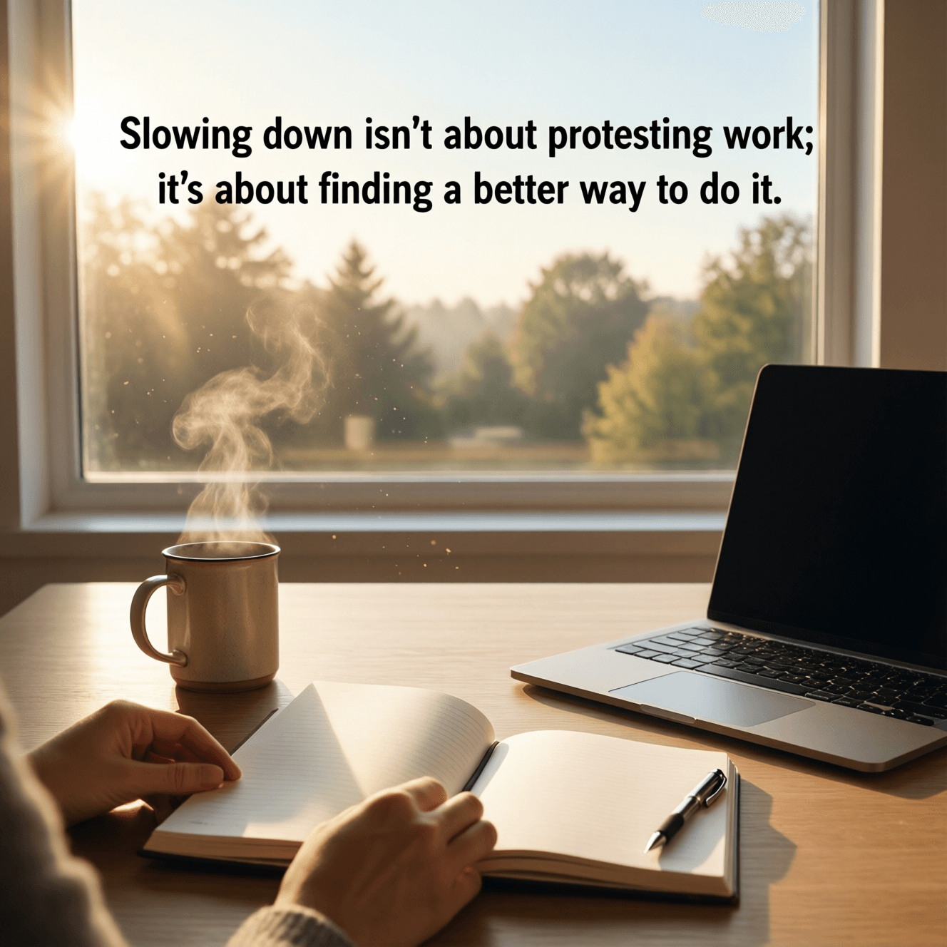 放慢节奏并不是在抗议工作;而是在寻找一种更好的方式来做它。——卡尔·纽波特