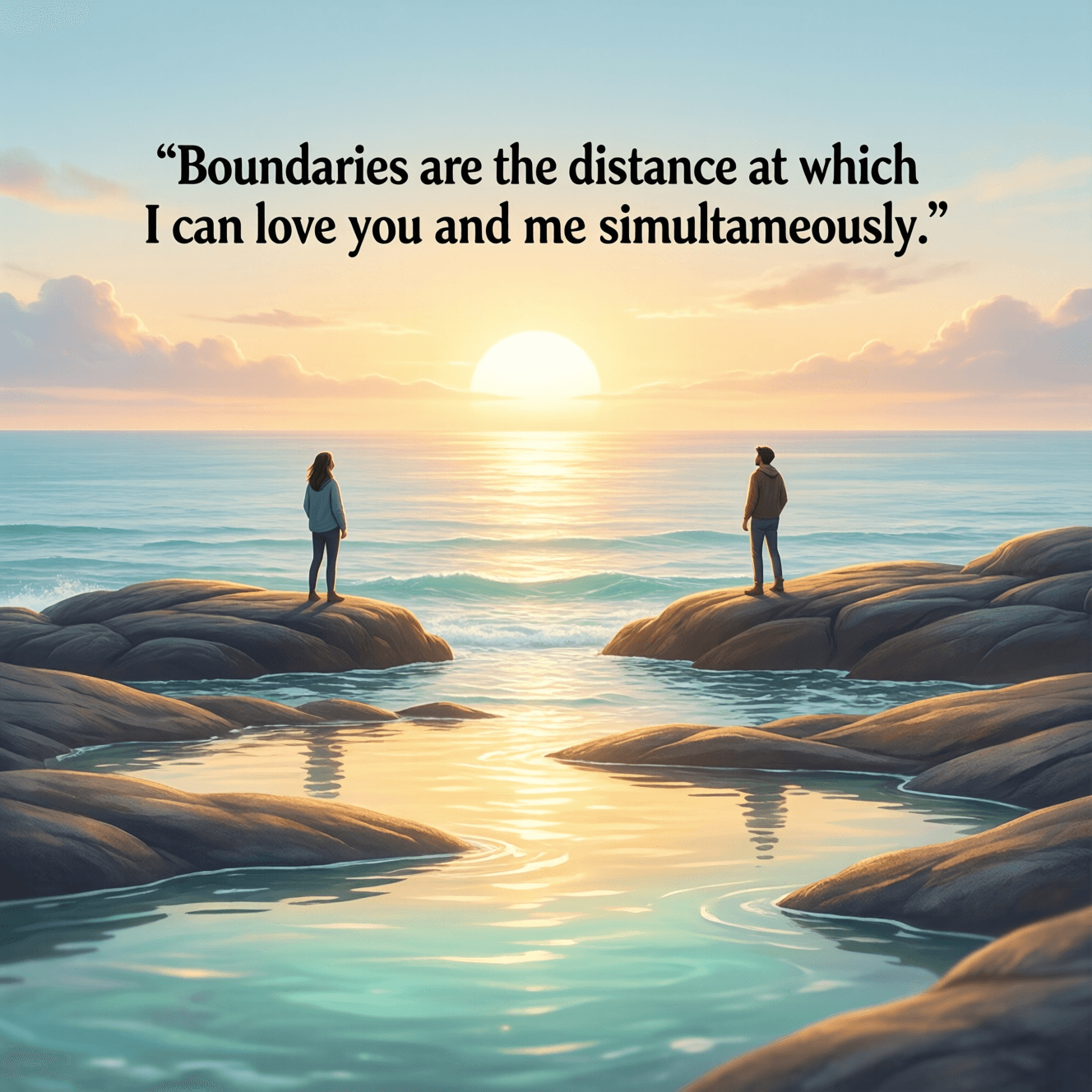 Boundaries are the distance at which I can love you and me simultaneously. — Prentis Hemphill