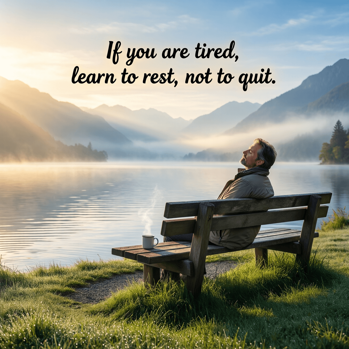 If you are tired, learn to rest, not to quit. You are a human being, not a software update that needs to run 24/7. — Unknown