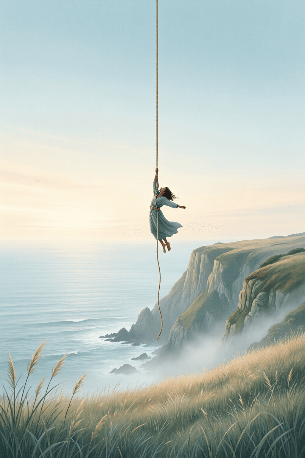Holding On, Letting Go, and Learning to Float When you feel like you've reached the end of your rope, tie a knot in it and hang on—or better yet,