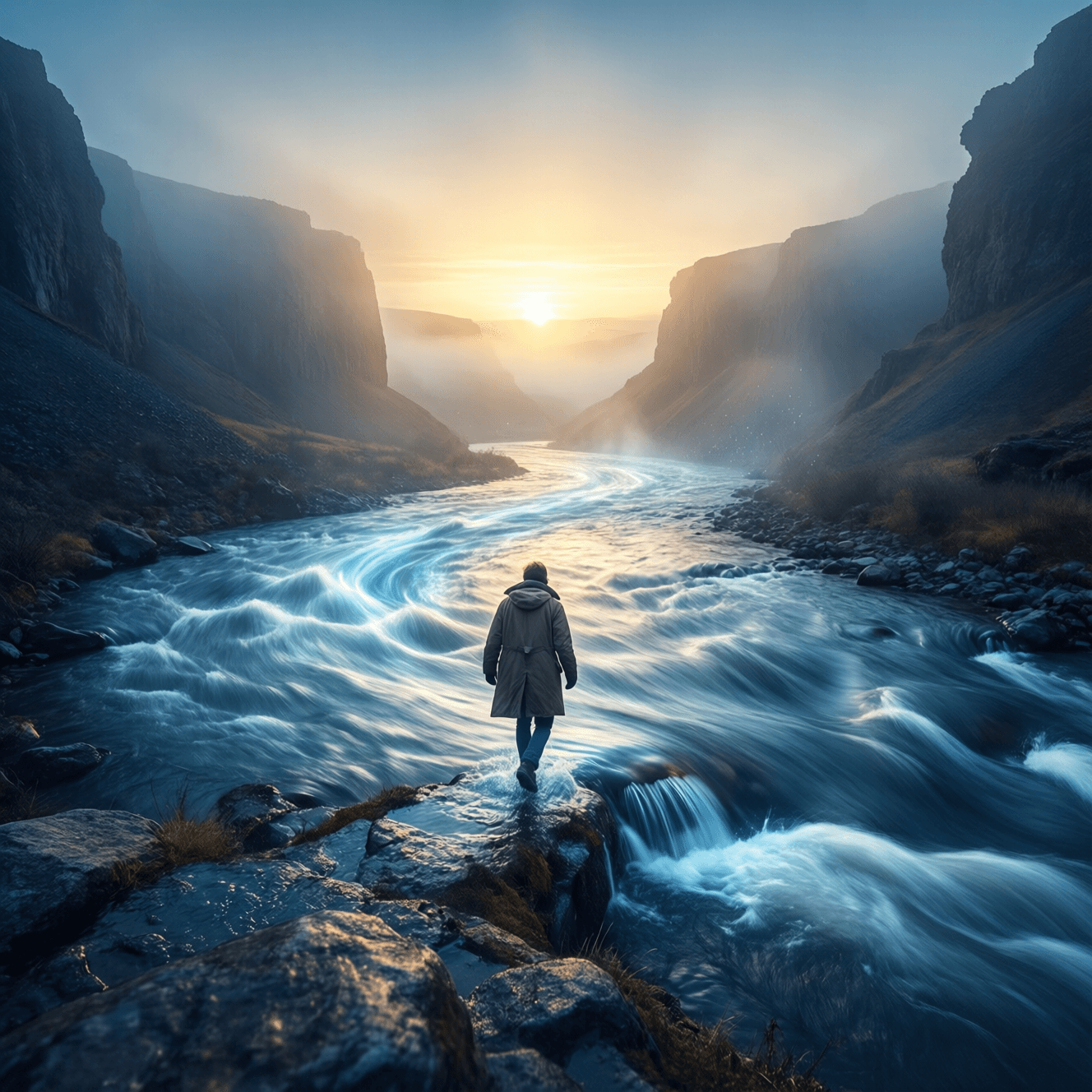 The only way to make sense out of change is to plunge into it. — Alan Watts