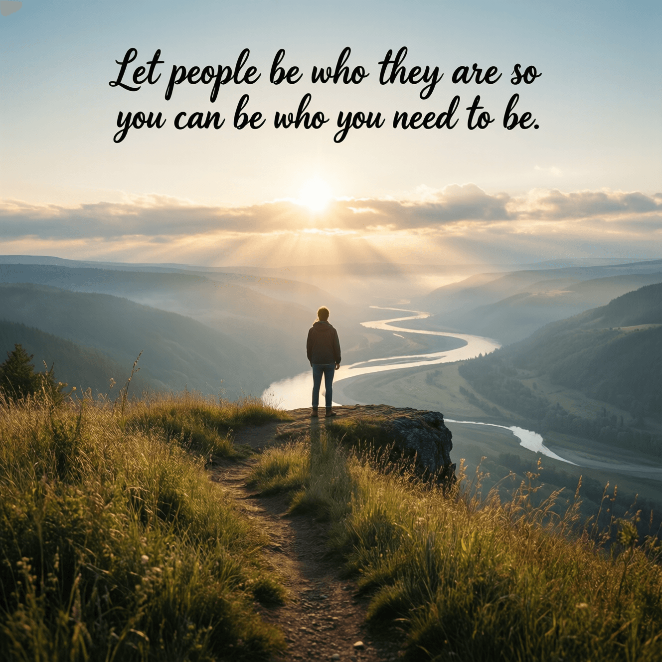 Let people be who they are so you can be who you need to be. — Mel Robbins