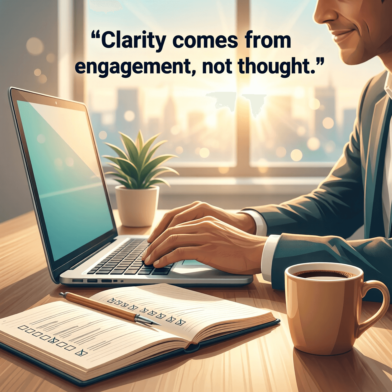 清晰来自投入,而非思考。—— 玛丽·福里奥