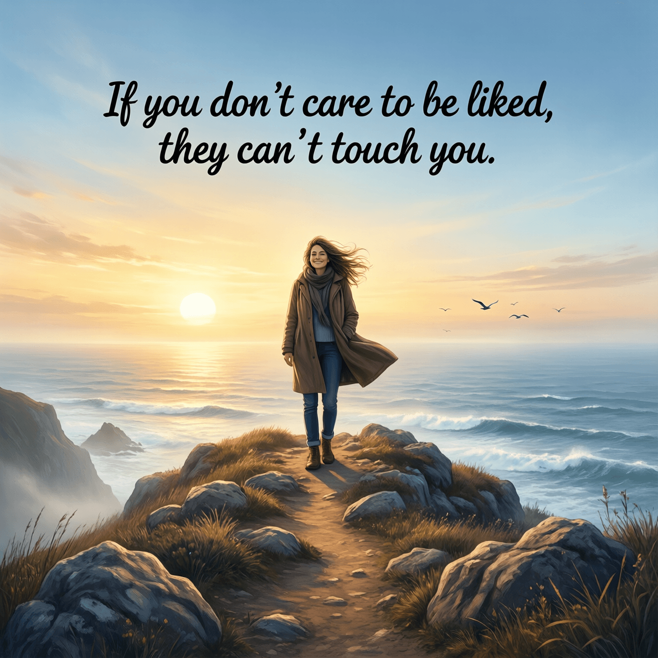If you don't care to be liked, they can't touch you. — Naval Ravikant