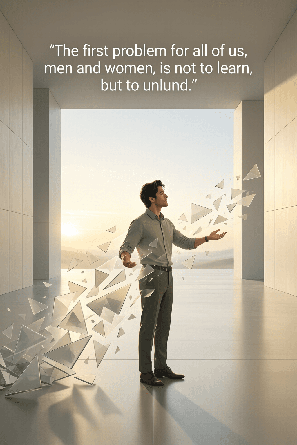 Why Unlearning Comes Before Real Understanding