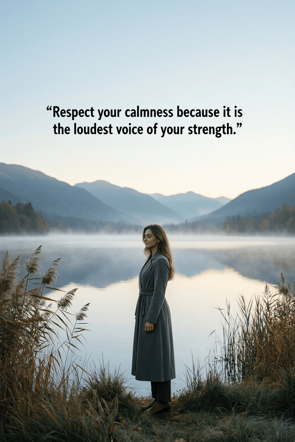 Calmness as the Quiet Core of Strength Respect your calmness because it is the loudest voice of your strength. — Vironika Tugaleva