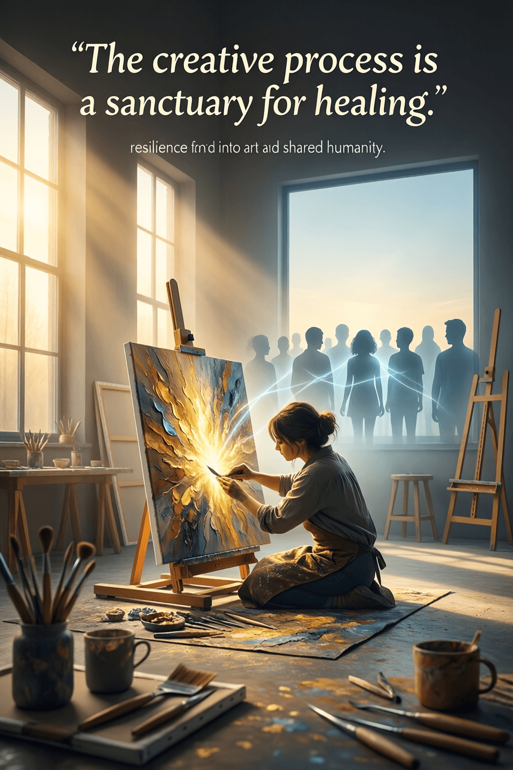 Creativity as a Sanctuary for Healing and Resilience The creative process is a sanctuary for healing, a space where resilience is transformed into art th