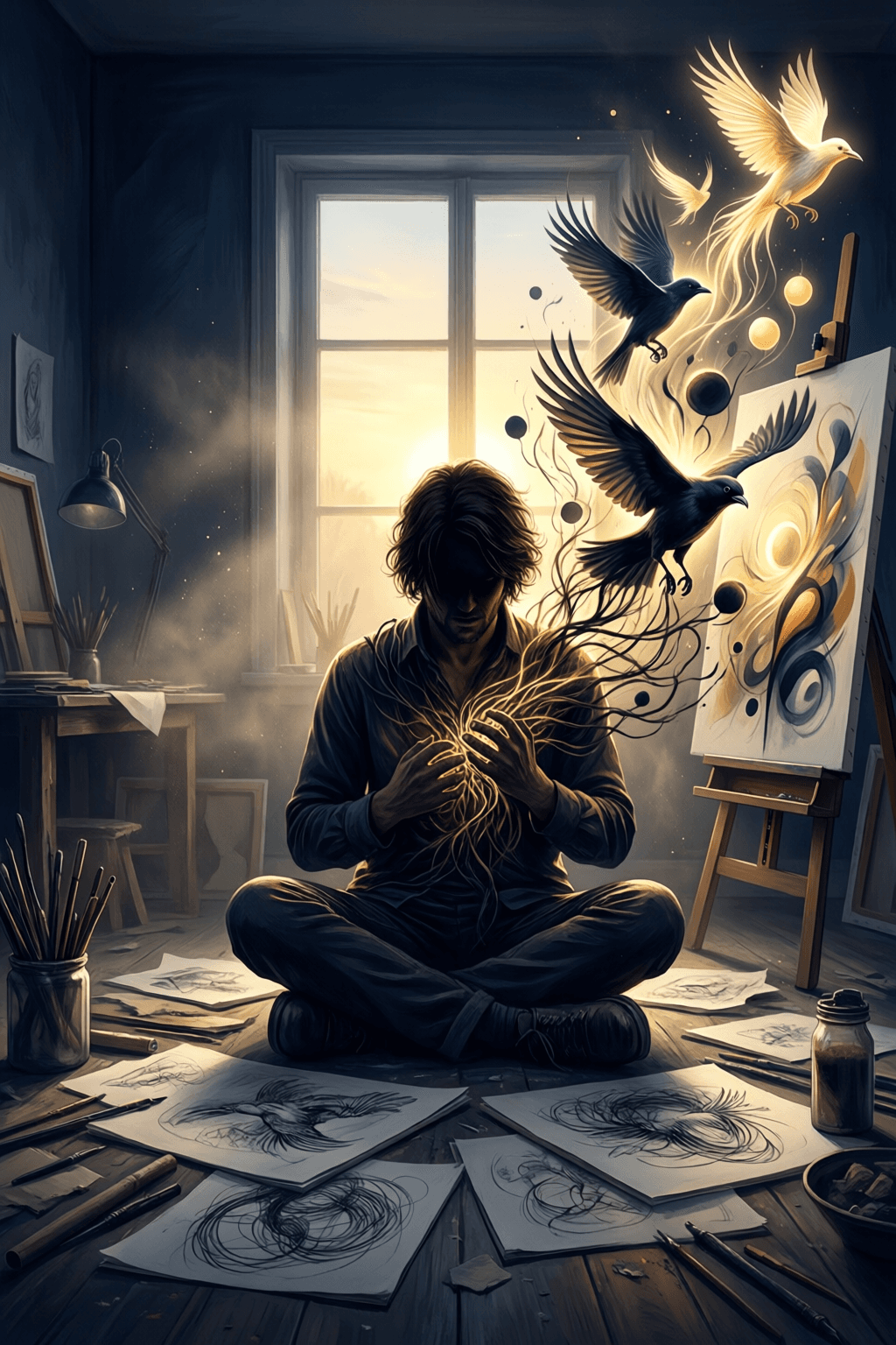 How Anxiety Fuels the Birth of Creativity Anxiety is the precursor to creativity, and every great creation is born from anxiety. — T.S. Eliot