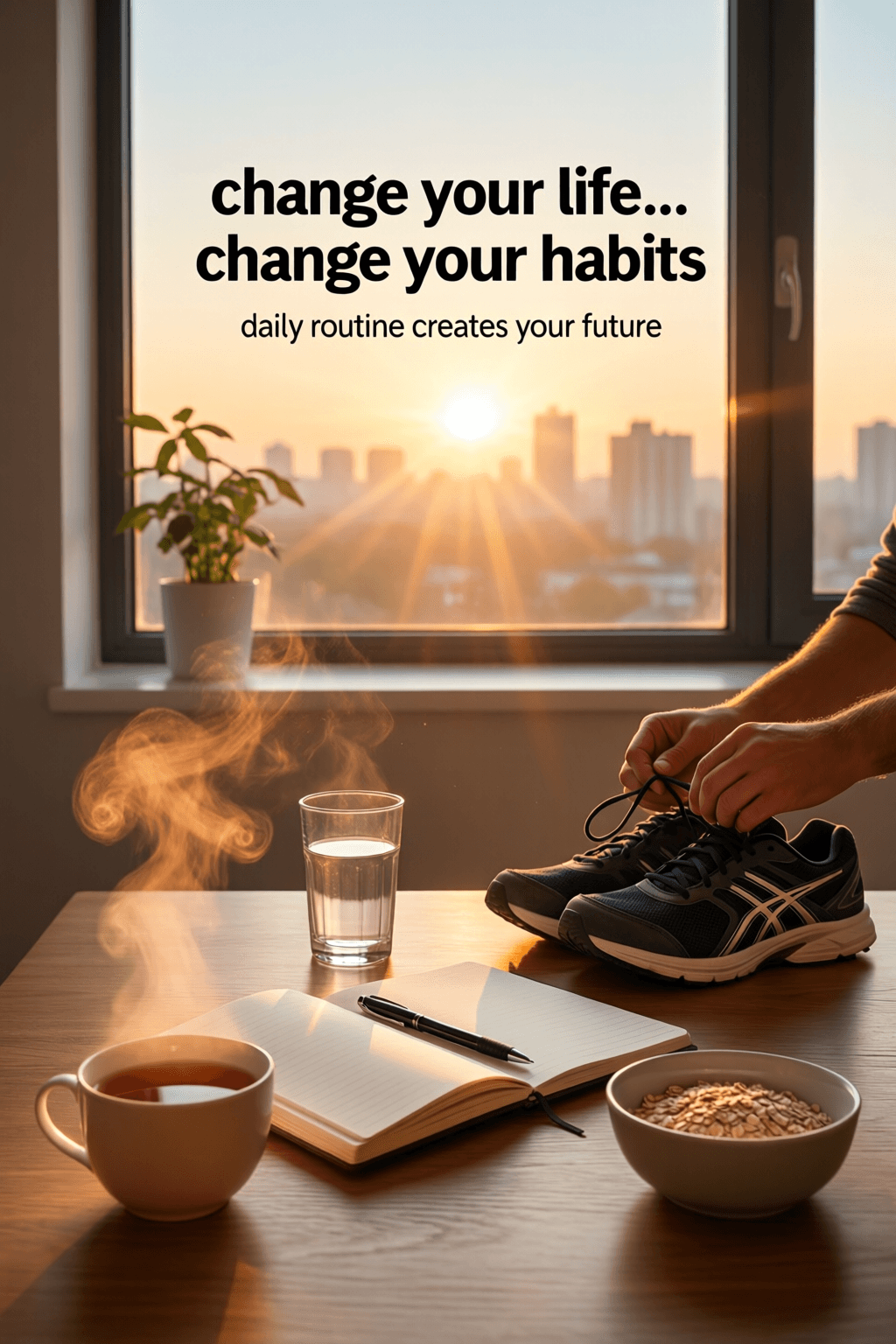 Hábitos diarios que construyen un futuro nuevo Si quieres cambiar tu vida, tienes que cambiar tus hábitos. Tu rutina diaria es lo único que crea tu