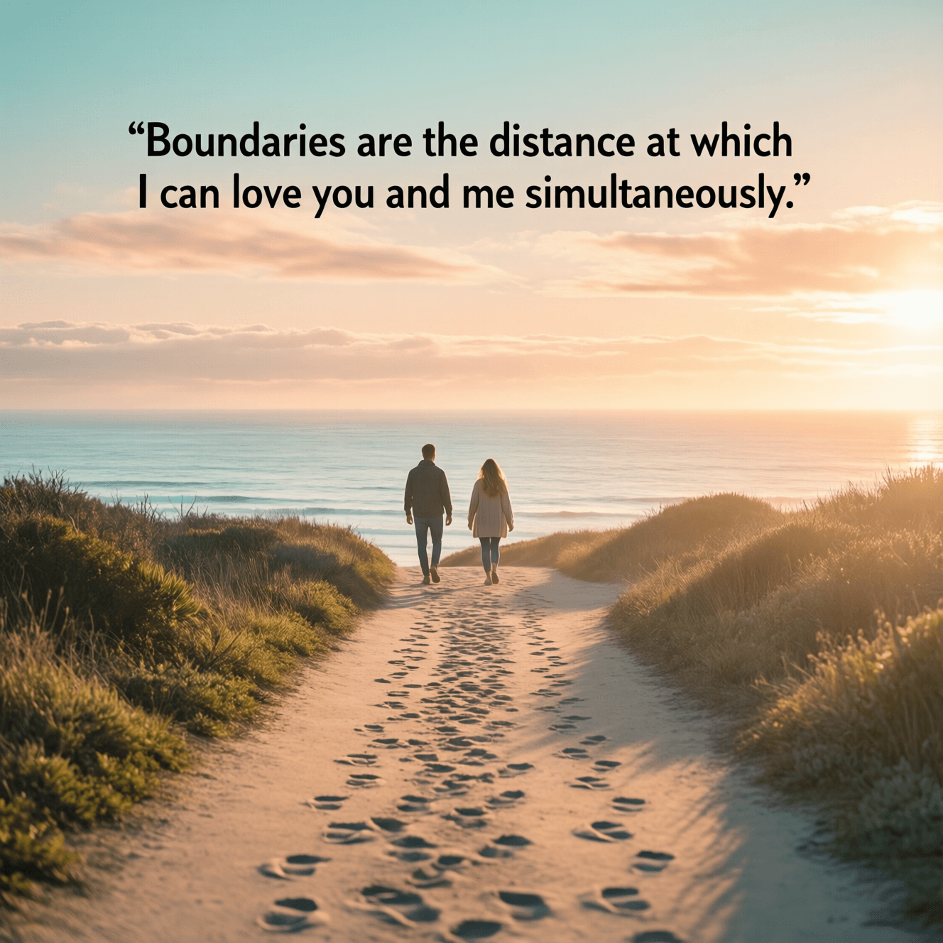 Boundaries are the distance at which I can love you and me simultaneously — Prentis Hemphill