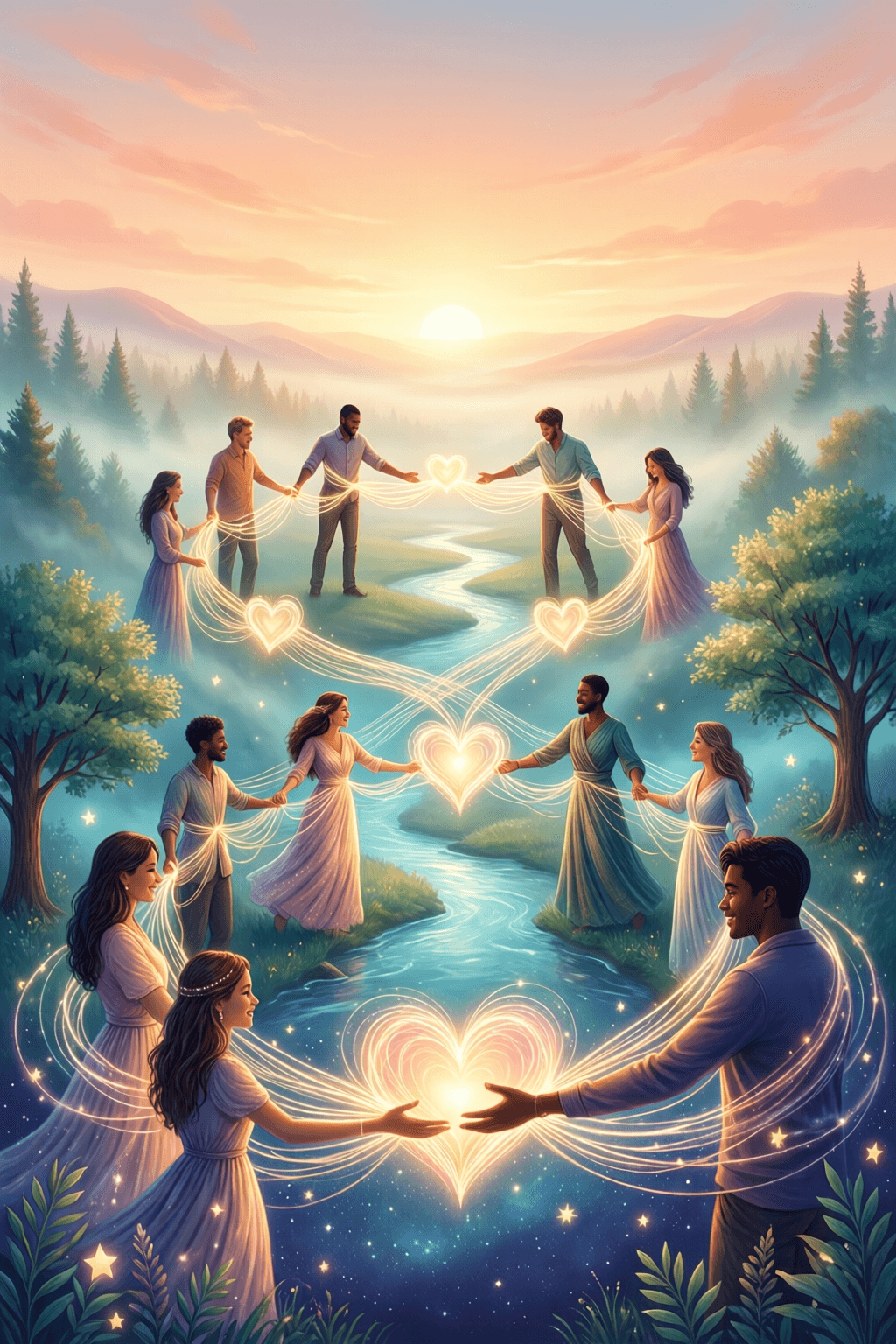 La interconexión humana como llamado al amor Todos estamos tan profundamente interconectados; no tenemos otra opción que amar a todos. — Amit Ray