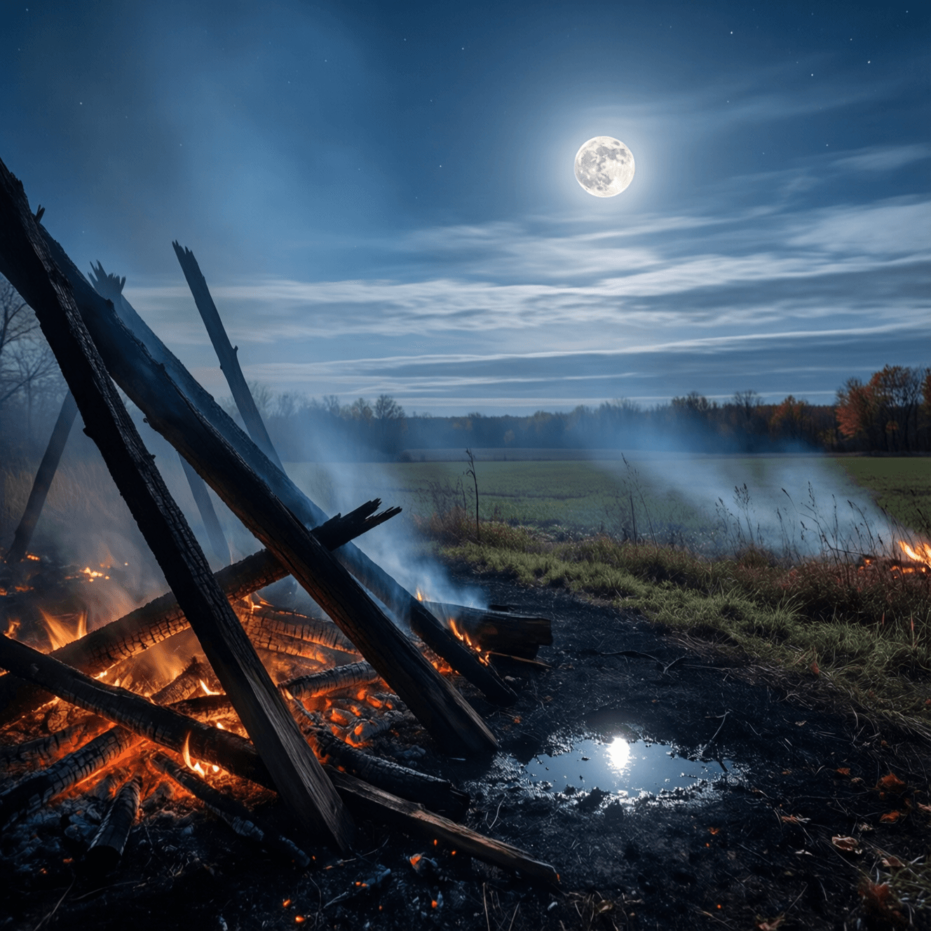 My barn having burned down, I can now see the moon. — Mizuta Masahide