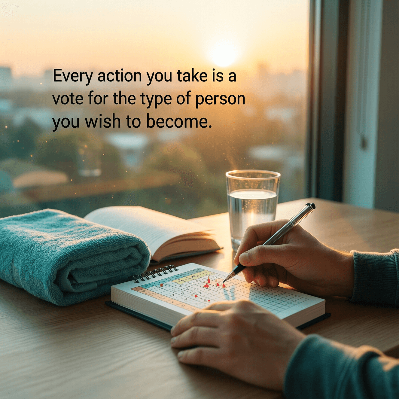 Every action you take is a vote for the type of person you wish to become. — James Clear