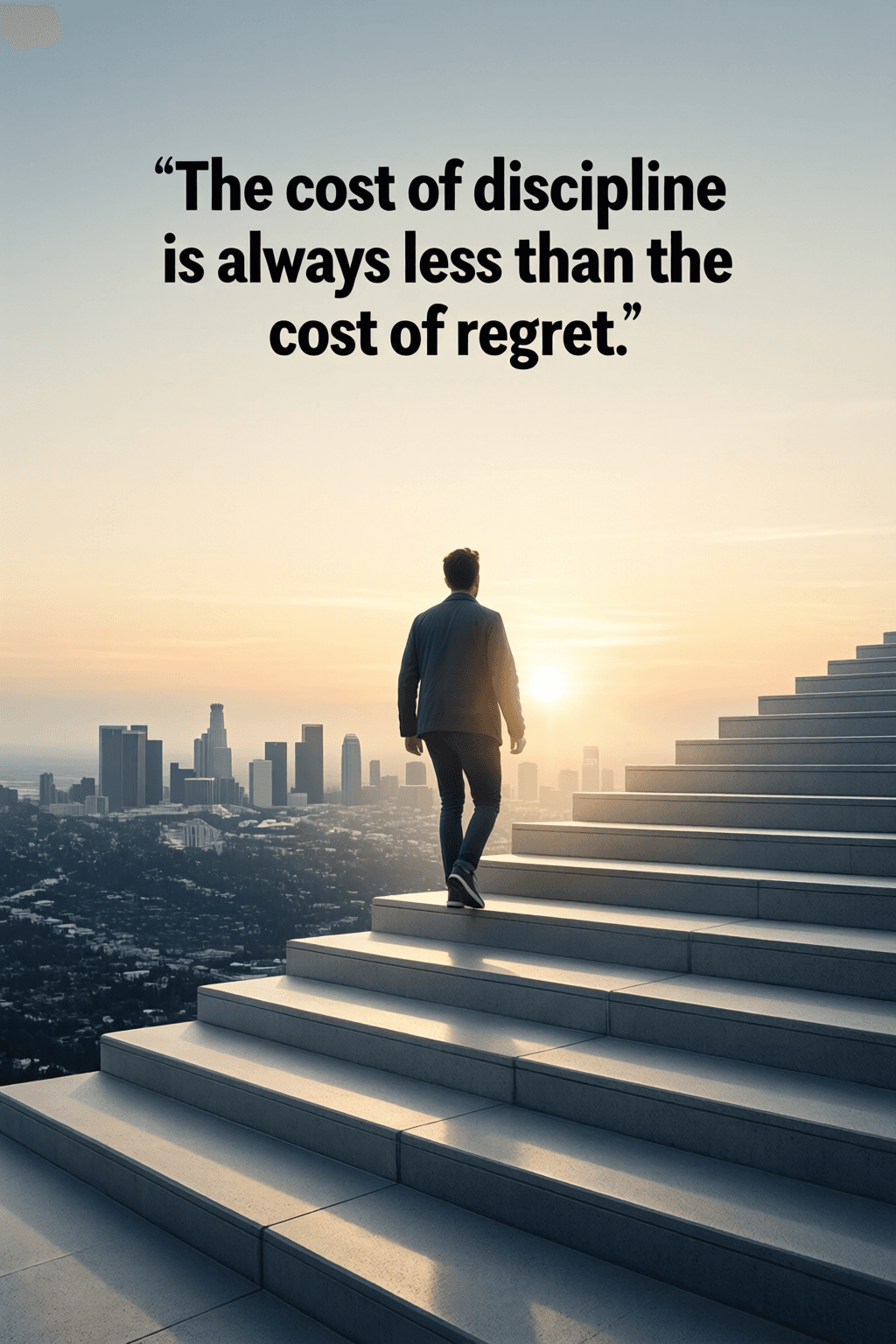 Discipline Costs Less Than Lasting Regret The cost of discipline is always less than the cost of regret. — Nido Qubein