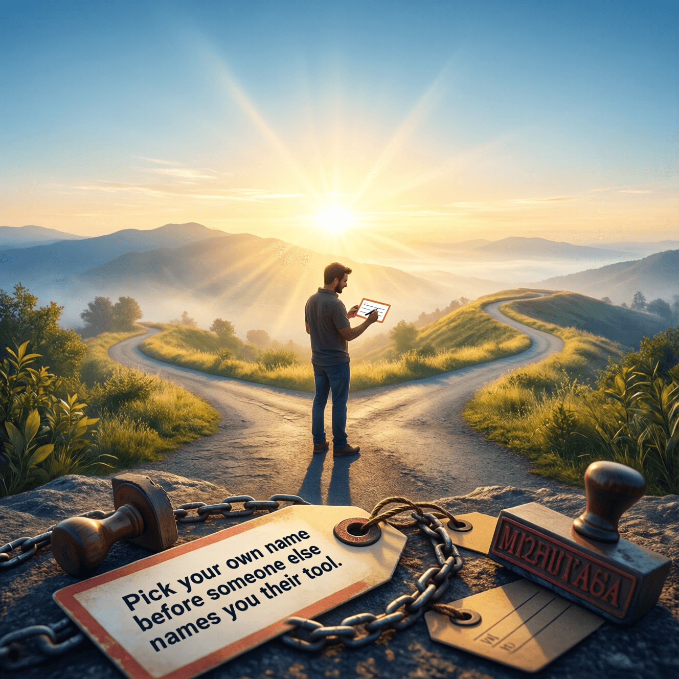 The world will provide you with a label if you are too lazy to define yourself. Pick your own name before someone else names you their tool. — Proverb