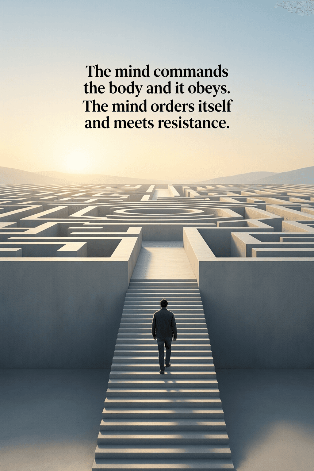 Why Self-Mastery Proves Harder Than Control The mind commands the body and it obeys. The mind orders itself and meets resistance. — St. Augustin