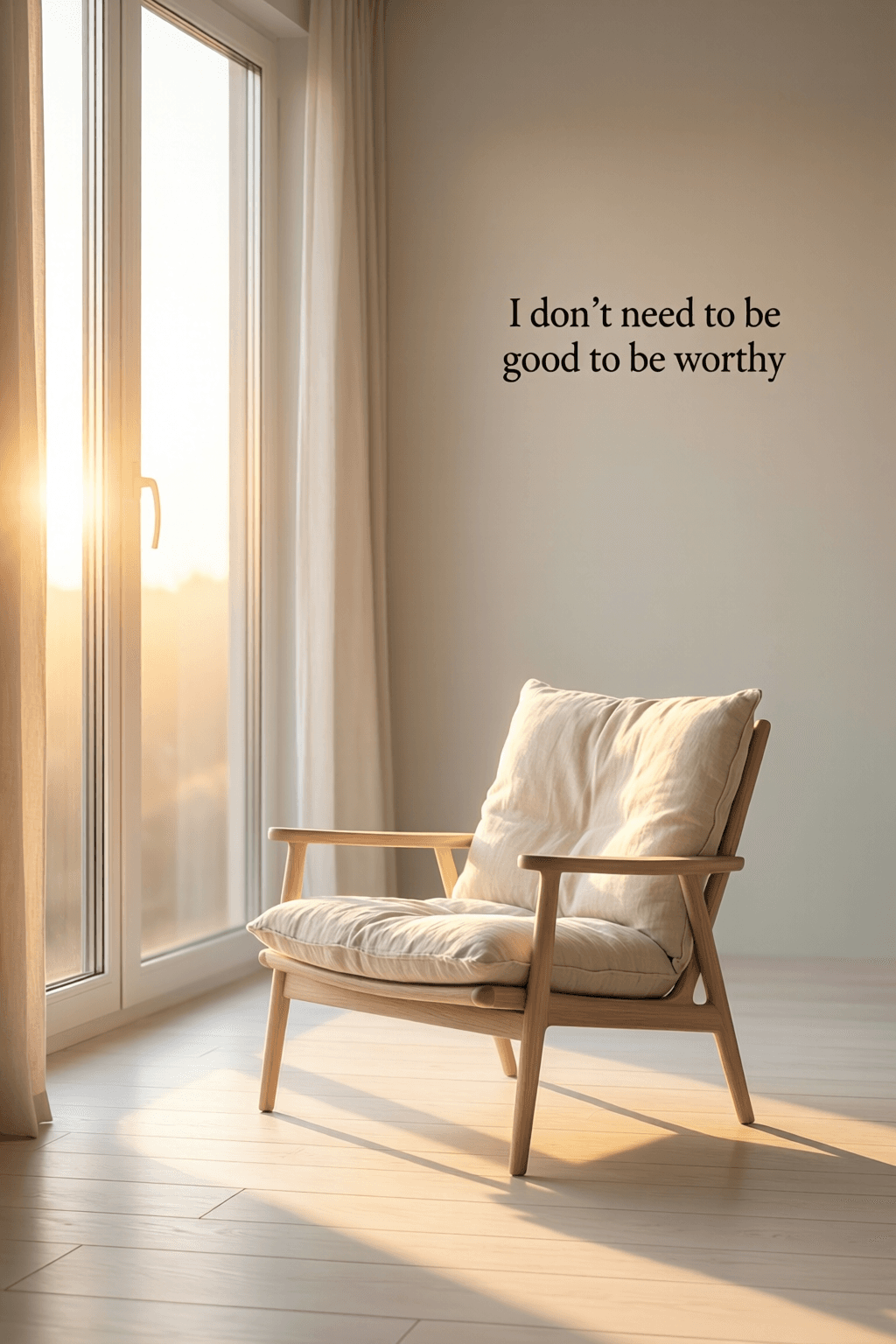 Worthiness Beyond the Pressure to Be Good I don't need to be good to be worthy. — Lumalia