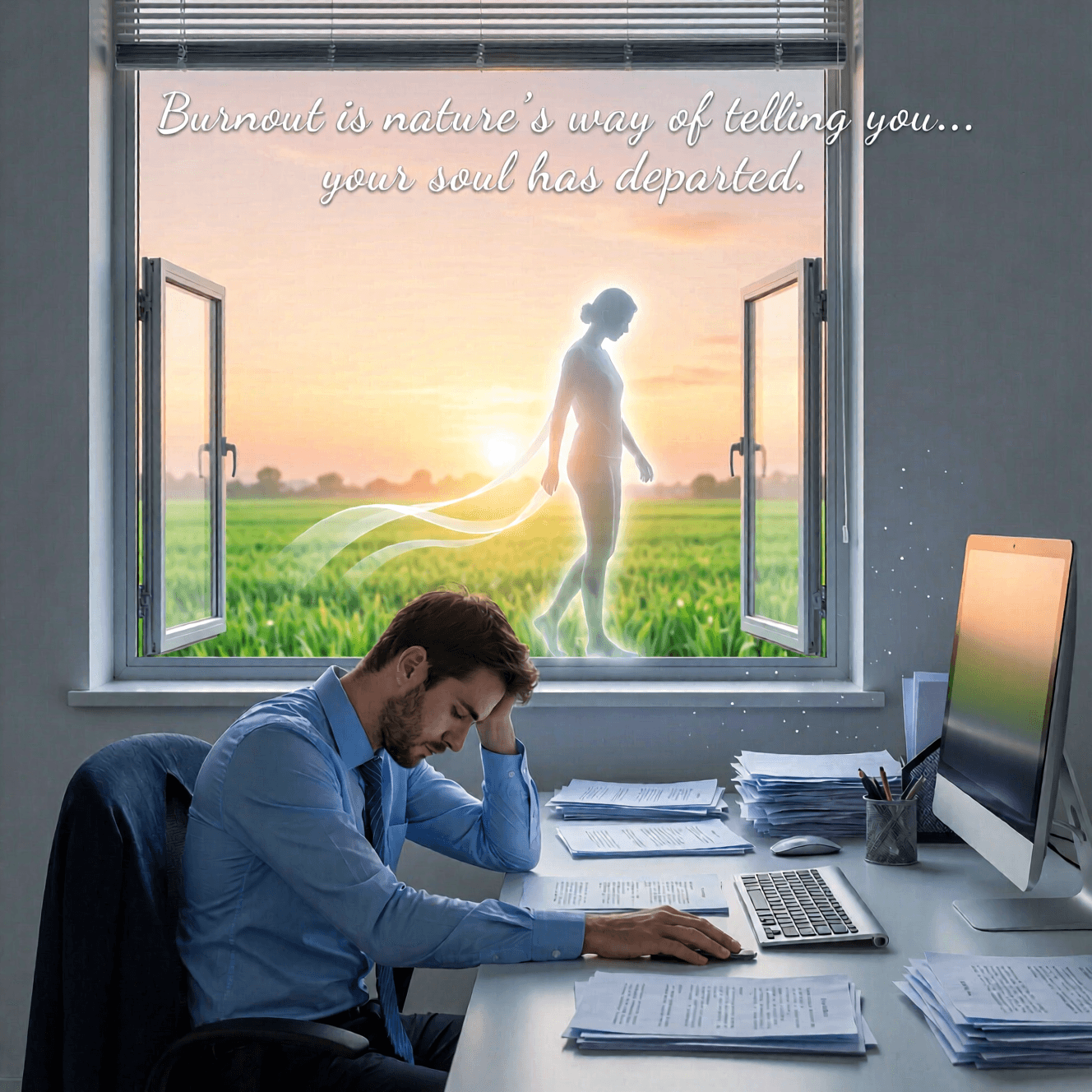 倦怠是大自然在告诉你:你一直在机械地过日子,而你的灵魂早已离开。——萨姆·基恩