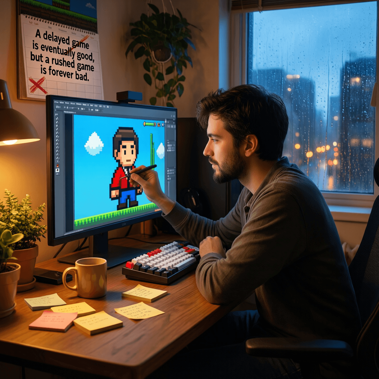 延期的游戏终会变好,但赶工的游戏永远是坏的。——宫本茂