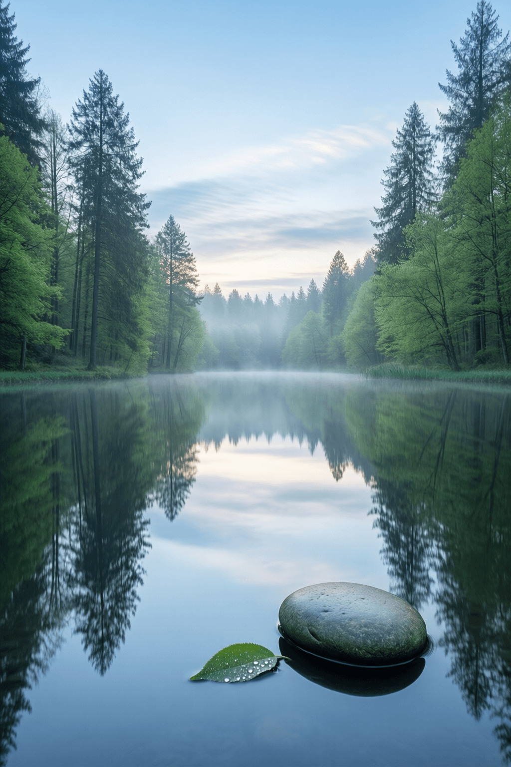 Like water which can clearly mirror the sky and the trees only so long as its surface is undisturbed