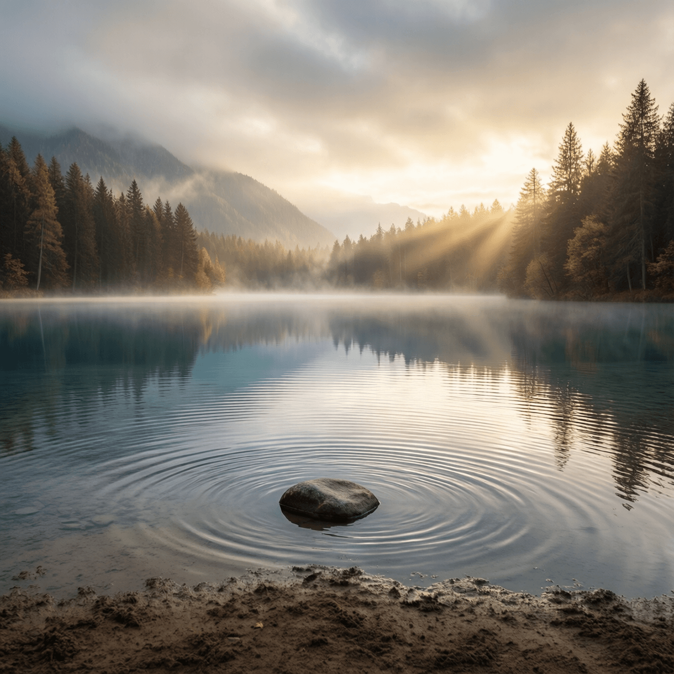 Muddy water is best cleared by leaving it alone. — Alan Watts