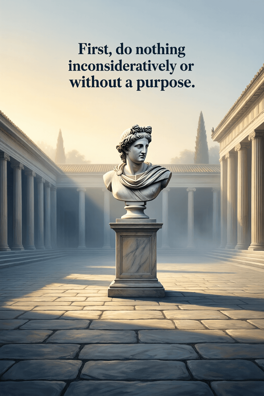 Purposeful Action Before Every Human Decision