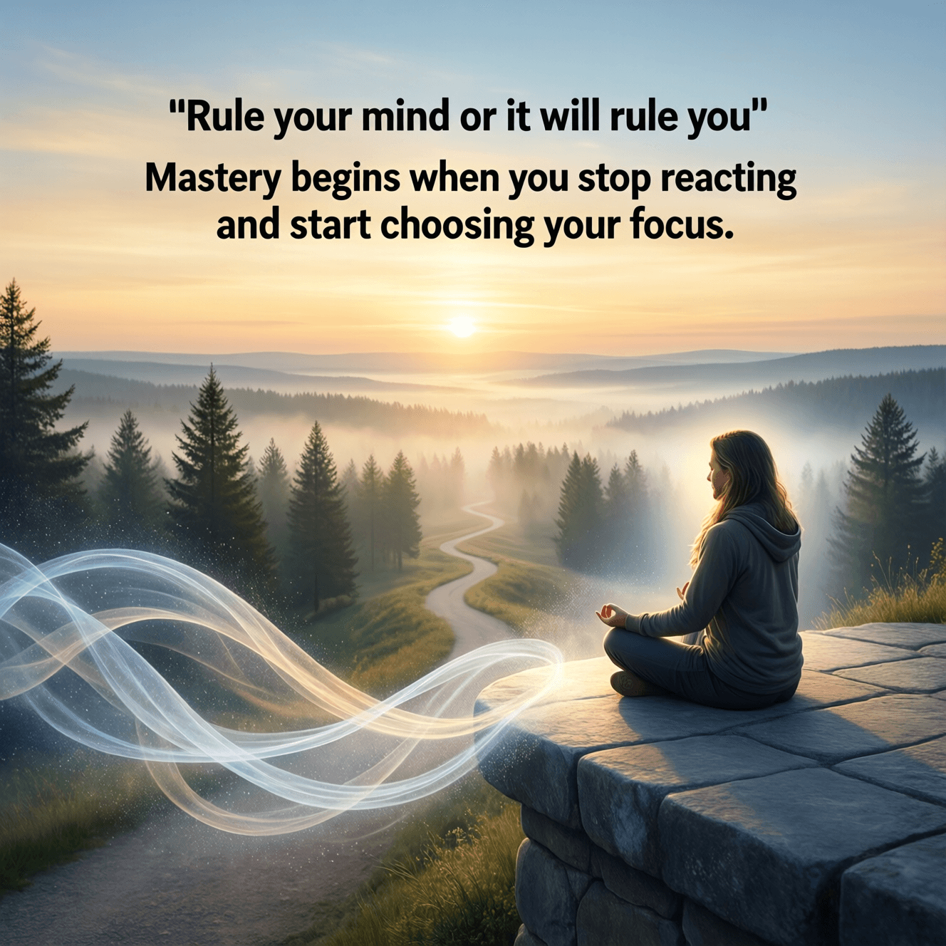 掌控你的心智,否则它会掌控你。真正的掌控始于你停止反应,开始选择你的专注。——贺拉斯
