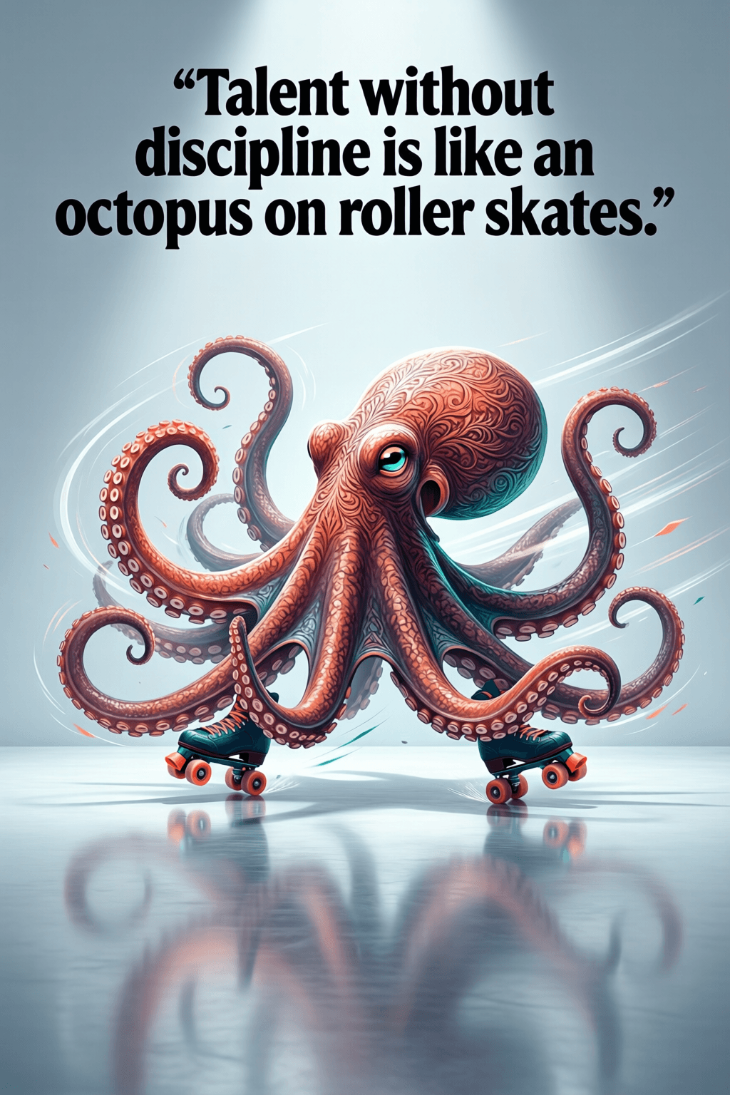 Why Talent Needs Discipline to Create Direction Talent without discipline is like an octopus on roller skates. There's plenty of movement, but you n