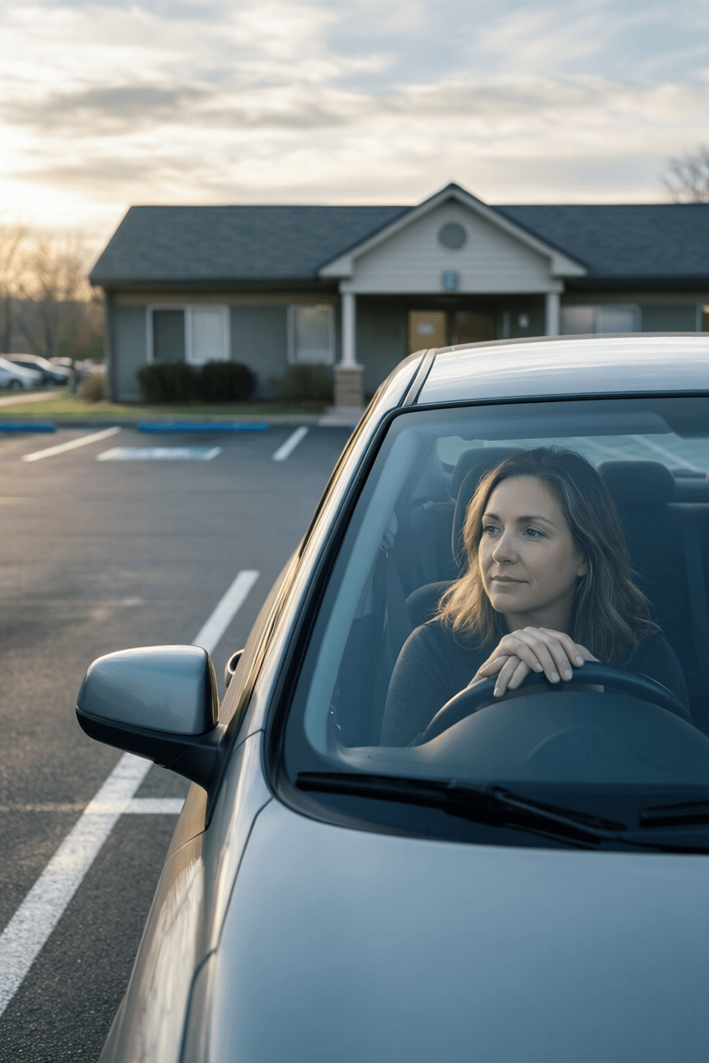El objetivo no es ser perfecto, sino seguir siendo alguien que se presenta, incluso si solo estás sentado en el estacionamiento con el motor en marcha. — Annie Wright
