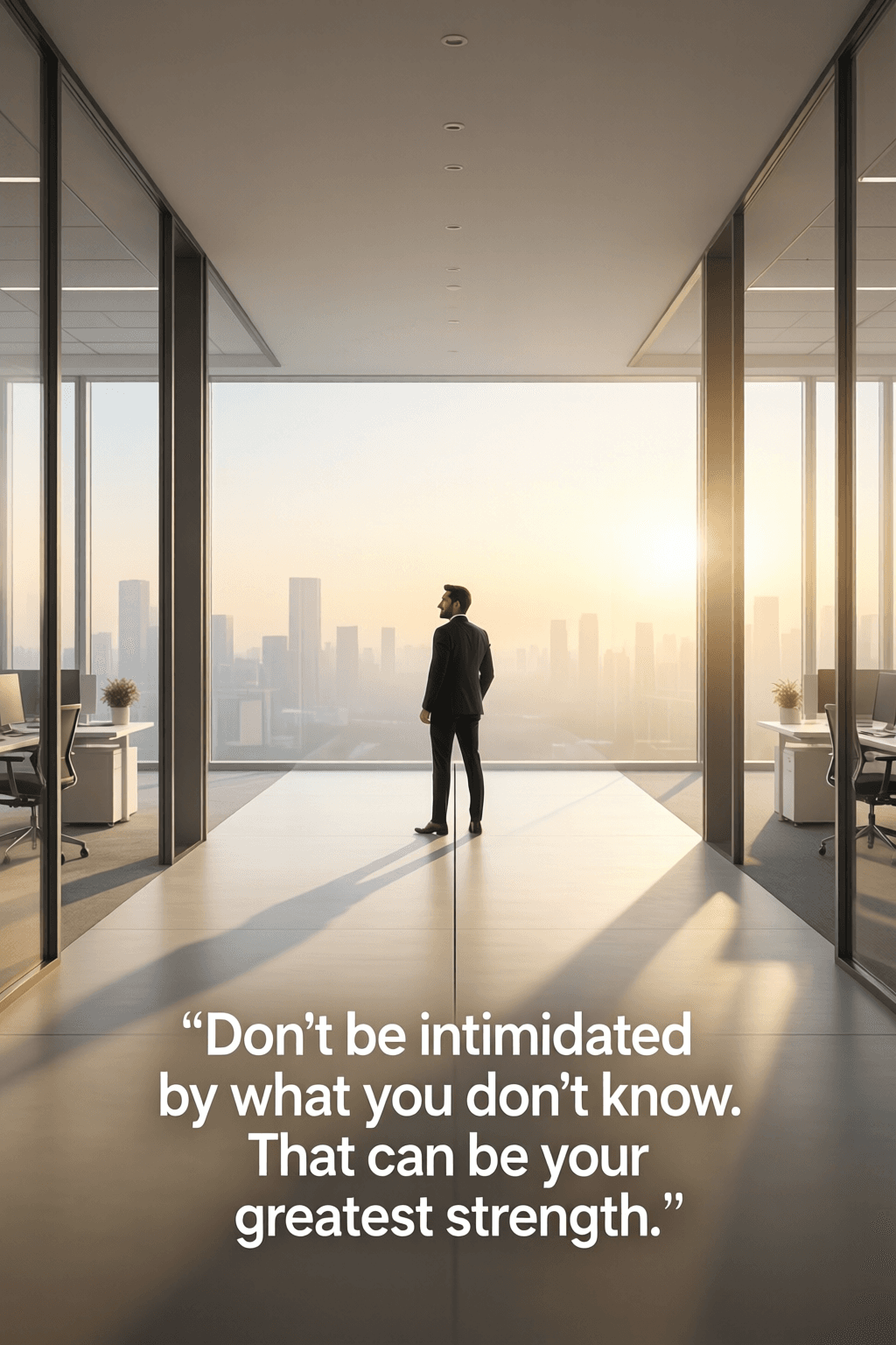 Turning Uncertainty Into a Source of Strength Don't be intimidated by what you don't know. That can be your greatest strength. — Sara Blakely