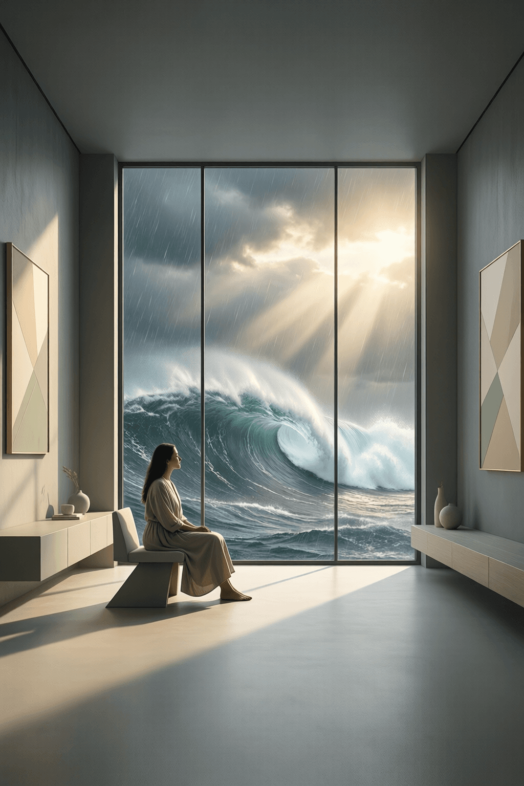 To handle the stress of a changing world, one must cultivate a sanctuary of self-mastery within. You